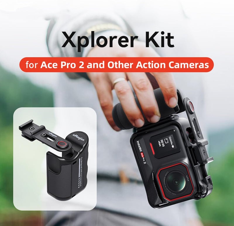 Honlyn Xplorer Grip Kit Street Photography Handle for Insta360 Ace Pro 2 1/for DJI Osmo Action 5 Pro/4/3 for GoPro Hero 13 12 11 Hand Grip - Image 5